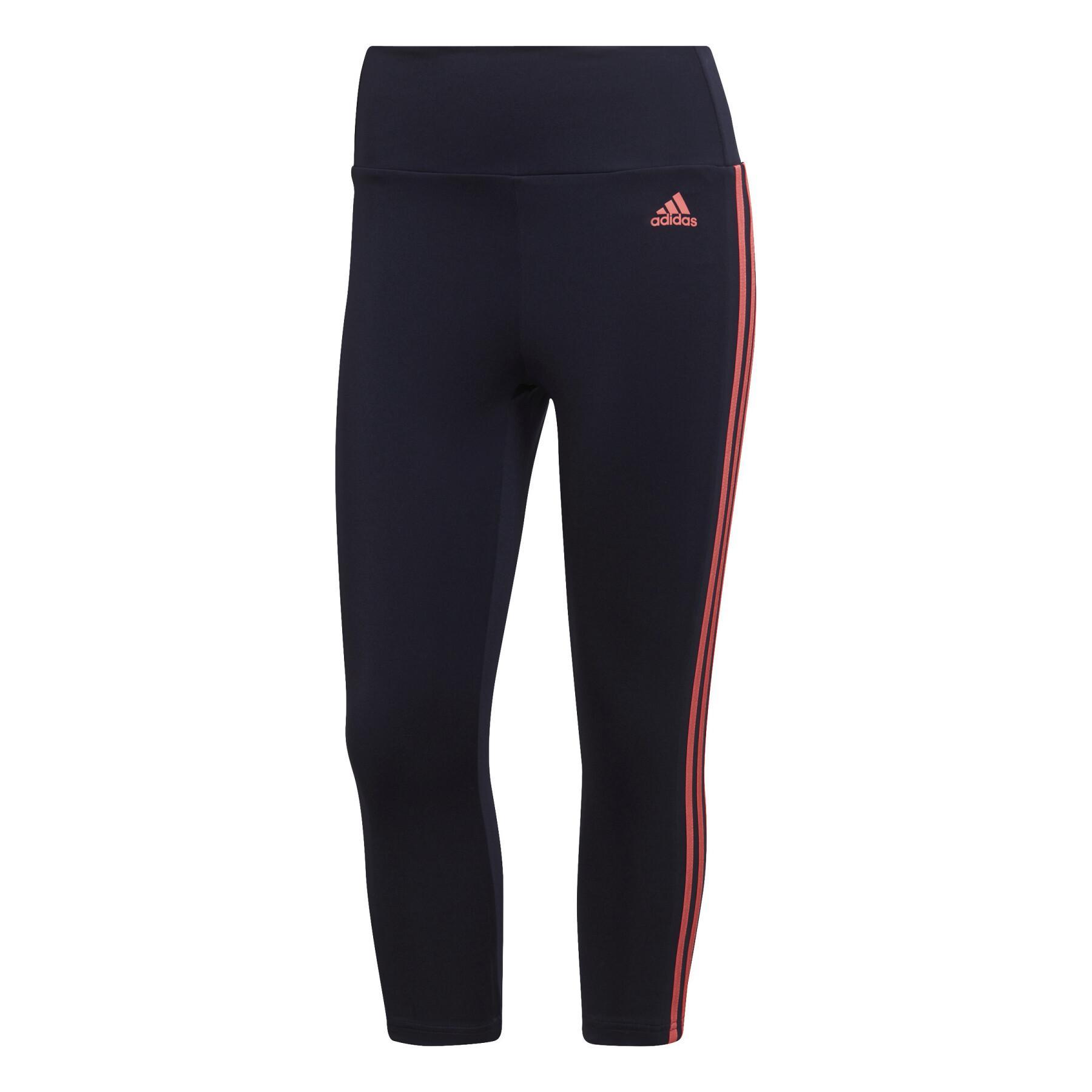 Legging woman adidas Designed To Move High-Rise 3-Stripes 3/4 Sport